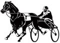 Harness racing Royalty Free Stock Photo