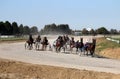 Harness racing at the Hippodrome horses