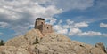 Harney Peak Fire Lookout Tower in Custer State Park in the Black Hills of South Dakota Royalty Free Stock Photo