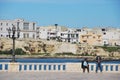 Harbour and Typical architecture in Otranto Royalty Free Stock Photo