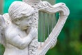Harp cupid Royalty Free Stock Photo