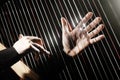 Harp hands Royalty Free Stock Photo