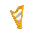 Harp icon, cartoon style