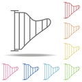 harp icon. Elements of Web in multi colored icons. Simple icon for websites, web design, mobile app, info graphics