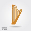 Harp icon Vector Illustration