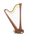 Harp isolated on a white