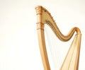 Harp Isolated on White Royalty Free Stock Photo