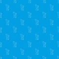 Harp pattern vector seamless blue