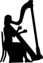 Harp player music