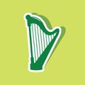 Harp. Vector illustration decorative background design Royalty Free Stock Photo