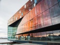 Harpa Concert Hall in Reykjavik at sunset Royalty Free Stock Photo