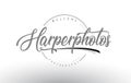 Harper Personal Photography Logo Design with Photographer Name.