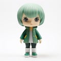 Harper Vinyl Toy: Anime Character Figurine In Green Outfit