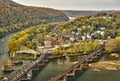 Harpers Ferry Overlook in fall Royalty Free Stock Photo