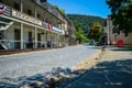 Cobblestone streets of downtown Harpers Ferry West Virginia, National Historic Site