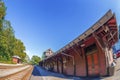 Old train station in Harpers Ferry, West Virginia, USA