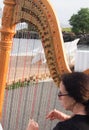 Harpist Royalty Free Stock Photo