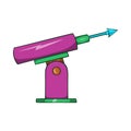 Harpoon for fishing icon, cartoon style Royalty Free Stock Photo