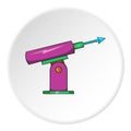 Harpoon for fishing icon, cartoon style Royalty Free Stock Photo