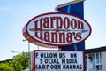 Harpoon HannaÃ¢â¬â¢s Restaurant Sign at Fenwick Island