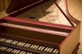 Harpsichord in philharmonic Royalty Free Stock Photo