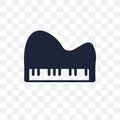 Harpsichord transparent icon. Harpsichord symbol design from Mus Royalty Free Stock Photo