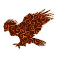 Harpy pattern silhouette ancient mythology fantasy