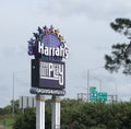 Harrah's Casino Council Bluffs Iowa sign