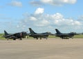 Harrier and F16s Royalty Free Stock Photo