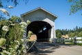 The Harris covered bridge in Philomath, Oregon, built in 1929 Royalty Free Stock Photo