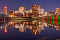 Harrisburg, Pennsylvania, USA skyline on the Susquehanna River Royalty Free Stock Photo