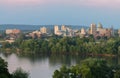 Harrisburg skyline and Susquehanna River