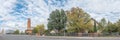 Street scene, with the Dutch Reformed Church Kerkenberg in Harrismith