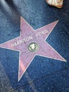 Harrison Ford Hollywood walk of fame star. Royalty Free Stock Photo
