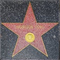 Harrison Ford`s star on Hollywood Walk of Fame Royalty Free Stock Photo