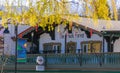 Harrison Hot Springs, BC,Canada. The village of Harrison Hot Springs. Street view of the Harrison Vilage Royalty Free Stock Photo