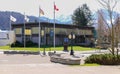 Harrison Hot Springs, BC,Canada. The village of Harrison Hot Springs. Street view of the Harrison Vilage Park Royalty Free Stock Photo