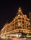 Harrods lit up for Christmas