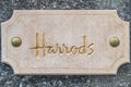 Harrods Sign & Symbol in London, Shop Theme