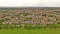 Harrogate Victorian Town In Yorkshire Long Range Sky View Arial Shot