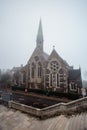 Foggy Harrow on the Hill Royalty Free Stock Photo