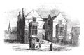 Harrow school vintage engraving