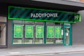 HARROW, UNITED KINGDOM - May 09, 2020: Front or temporarily closed Paddypower store due to the COVID19 pandemic
