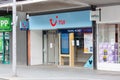 HARROW, UNITED KINGDOM - May 09, 2020: Front of temporarily closed TUI store due to the COVID19 pandemic