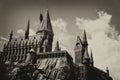 Harry Potter Castle in the Wizarding World of Harry Potter in Universal Orlando, Florida, USA Royalty Free Stock Photo