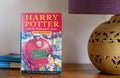 Harry Potter and the Philosopher\'s stone book by J.K. Rowling.