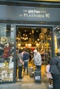 Harry Potter shop at Kings Cross station in London - LONDON, ENGLAND - SEPTEMBER 14, 2016 Royalty Free Stock Photo