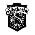 Harry Potter Slytherin logo in cartoon doodle style from Hogwarts Legacy game