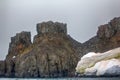 cliffs, glaciers and snowfields Rudolf island Royalty Free Stock Photo