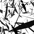 Harsh rough texture. Geometric abstract illustration with disarray of random shapes. Cracked, destroyed effect.